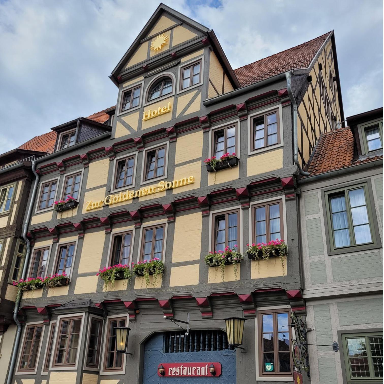 Hotel Zur Goldenen Sonne Quedlinburg Eksteriør bilde